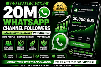fast whatsapp channel promotion and marketing hit active 900k channel followers