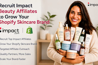 recruit impact beauty affiliates to market your shopify skincare store products