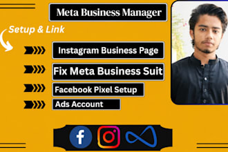 fix meta business suite problems, ad account restrictions and meta pixel setup