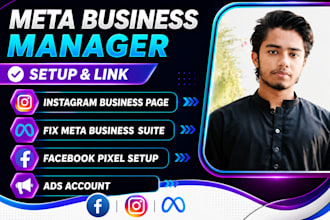 fix meta business suite problems, ad account restrictions and meta pixel setup