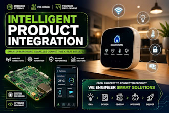 engineer custom pcb hardware and embedded firmware for intelligent products