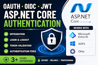 integrate and fix oauth oidc jwt authentication in asp net core application
