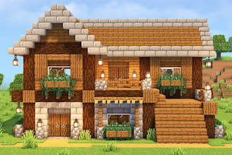design custom minecraft maps, spawns, hubs, castles, city and bases