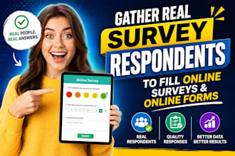 gather real survey respondents to fill online surveys and online forms
