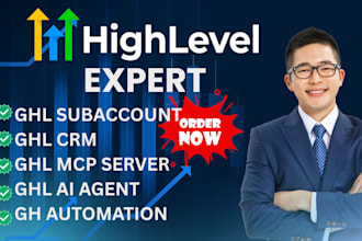 setup your ghl subaccount, ghl CRM, ghl mcp server, ghl ai agent, ghl automation