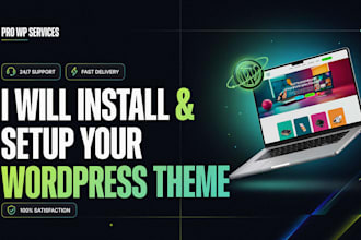 install wordpress theme with demo import and full configuration