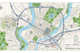 create custom gis mapping, cartography, vector map design and map illustration