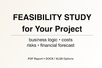 prepare a feasibility study for your project