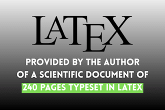 do all your latex work professionally and fast