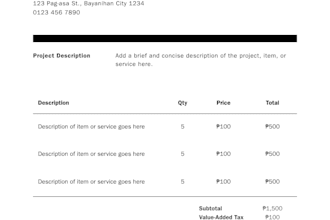 design professional quotation and invoice templates for your business