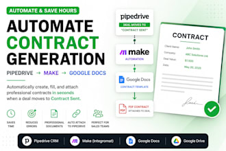 automate contract generation in pipedrive using make