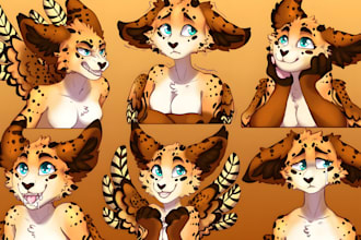 create furry stickers emote discord stickers telegram stickers cartoon stickers