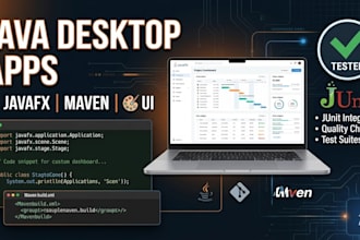 develop java desktop apps javafx maven UI or fix bugs