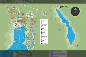 design custom campground and rv park maps for print web and visitor use