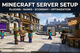 design a professional minecraft server website