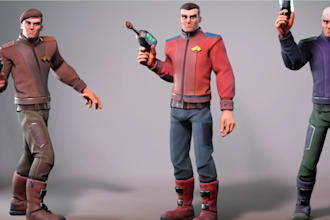 do monster and character design for sci fi game