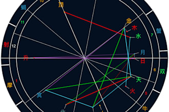 professional natal birth chart astrology reading with detailed written