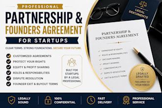 create a partnership and founders agreement for startups