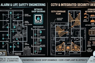 fire alarm shop drawings riser diagram nfpa 72 cctv design layout