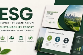 esg sustainability report presentation expert