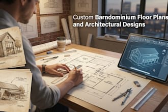 create custom barndominium floor plans and architectural designs