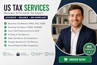 prepare llc tax return, business tax filing, form 1120, 1065, irs tax return