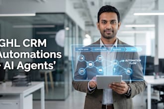build ghl CRM automations, pipeline workflows, and ai agents