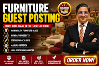 publish guest posts on furniture and home decor websites