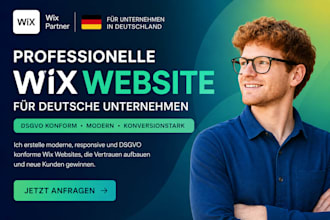 build a dsgvo complaint wix website for german small businesses, wix ecommerce