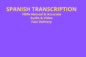 do professional manual spanish transcription