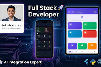 full stack mobile and web app with flutter and fastapi