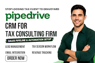 build a pipedrive sales pipeline for accountants firms