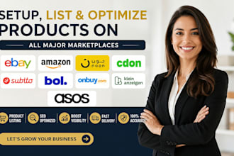 setup list product on ebay amazon noon cdon subito bol onbuy kleinanzeigen asos