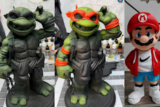 3d print and hand paint custom tabletop miniatures for dnd and warhammer