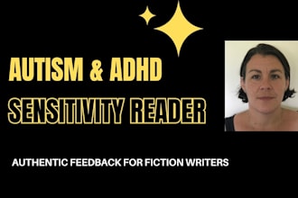 be your autism and adhd sensitivity reader for fiction