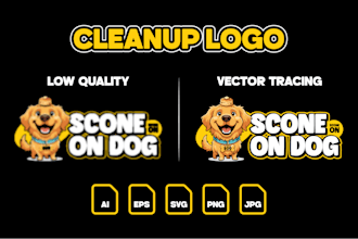 cleanup logo, redraw, recreate, and do vector tracing