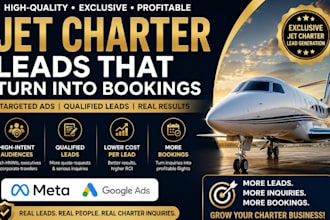 jet charter leads private jet leads jet charter marketing travel leads google ad