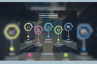 design pro modern, eye catching infographic illustrations