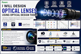 design optical lenses using optical design tools