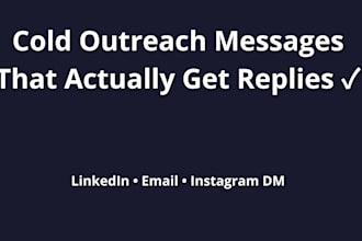 write cold outreach messages that get replies