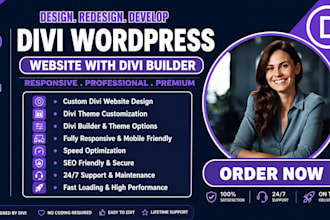 build, design and redesign divi wordpress website with divi 5 builder