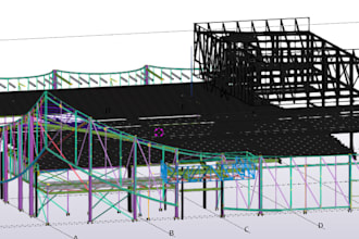 do expert structural steel detailing and 3d modeling in tekla