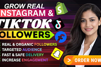 grow tiktok promote instagram and linkedin account engagement organically