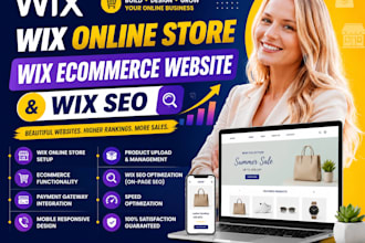 build modern wix online store, wix ecommerce website and wix SEO service experts