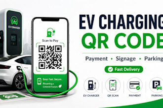ev charging station qr code, ev payment qr, charging point signage