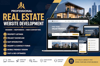 design and develop a modern real estate website