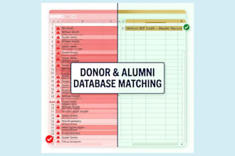 clean and match your donor, alumni, or membership database using fuzzy matching