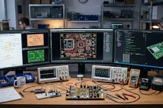 design led driver pcb power electronic pcb esp32 pcb   and schematic design
