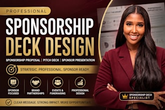 design strategic sponsorship deck for brand partnership and fundraising