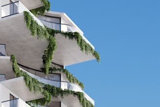 create photorealistic exterior and facade 3d renderings for architecture